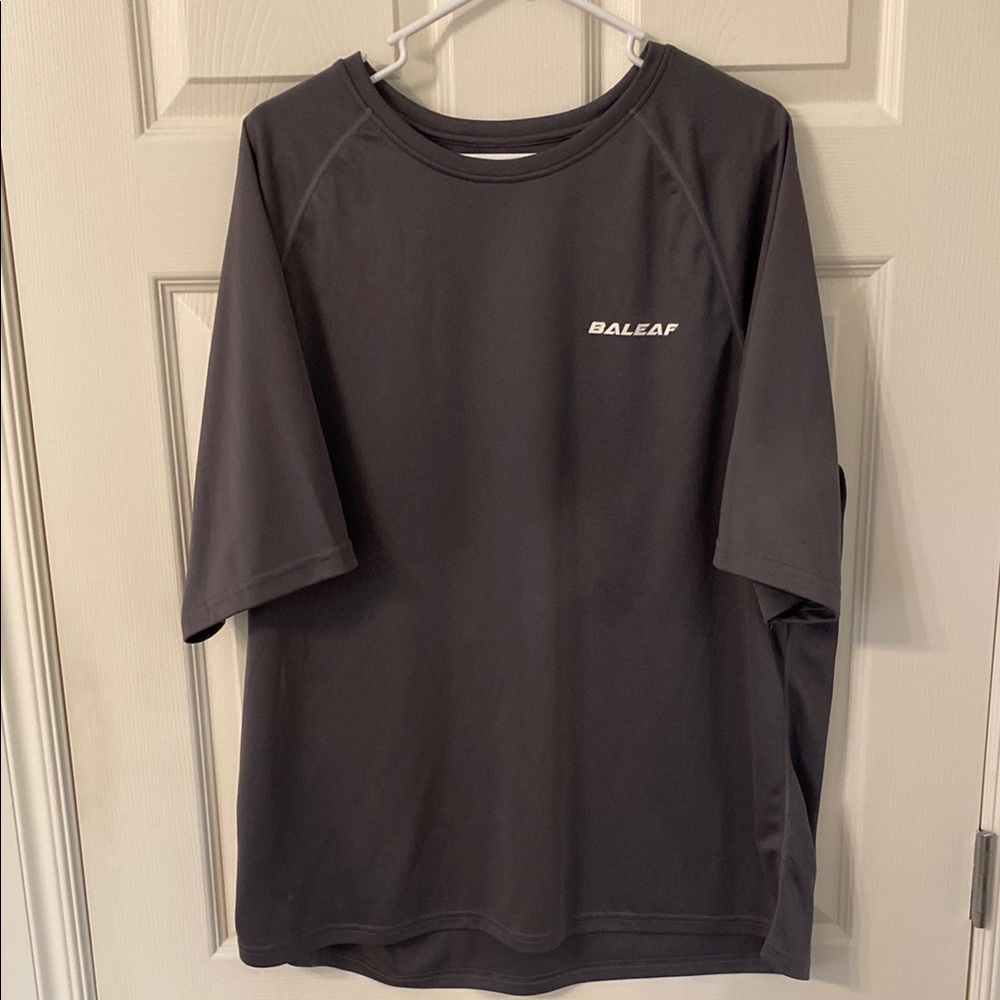 Baleaf Men's Swim Rash Guard - Dark Gray